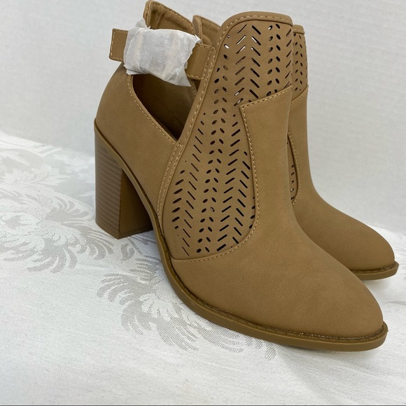 Top Moda Heel Bootie Boots Women's Size 8 - Picture 3 of 9